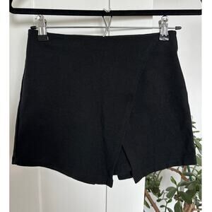 Brandy Melville Black Mini Skort, One Size, EUC
